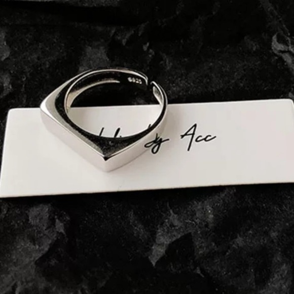 COPY NEW 925 Sterling Silver Open Adjustable Ring - Picture 3 of 10